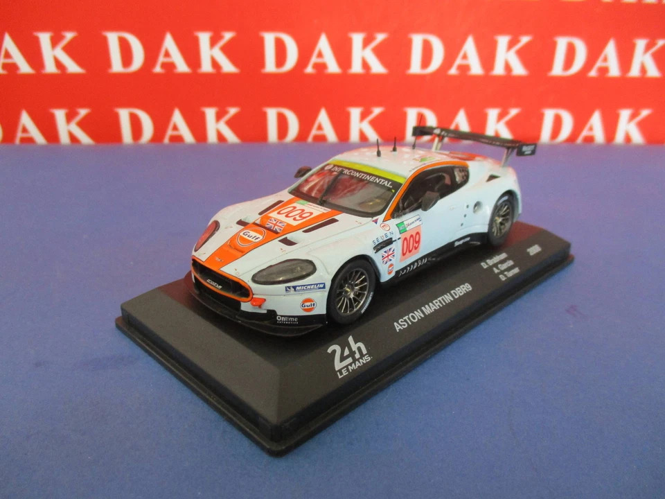 Die cast 1/43 Modellino Auto Aston Martin DBR9 Gulf 24H Le Mans 2008 D. Brabham - Immagine 2 di 4