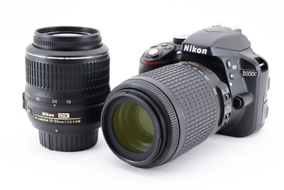 Nikon d3300 w/18-55mm 55-200mm vr double zoom kit From JPN 1993690