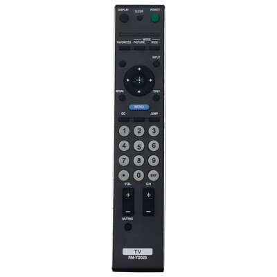 RM-YD025 Replace Remote Control for Sony TV KDL-40S4100 KDL-22L4000 KDL-46S4100