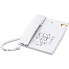 Alcatel Temporis 180 Blanc Schnurgebundenes Telefon, analog Weiß Neu OVP