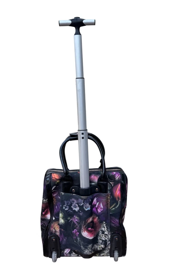 Ted Baker Cabin Bag Wheels Travel Suitcase Luggage Weekend Overnight Floral - Image 2 of 4