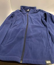 REI kids blue fleece jacket girls sz XL 18 