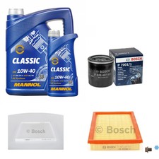 BOSCH Inspektionspaket 6L MANNOL Classic 10W-40 für Nissan Murano II 3.5 4×4