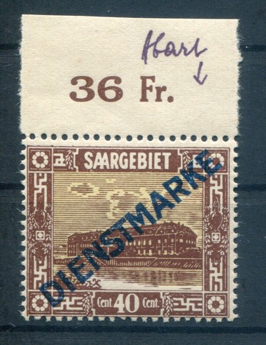 Saar Service 8 Pfviii Abart MNH Unstamped BPP (T1187
