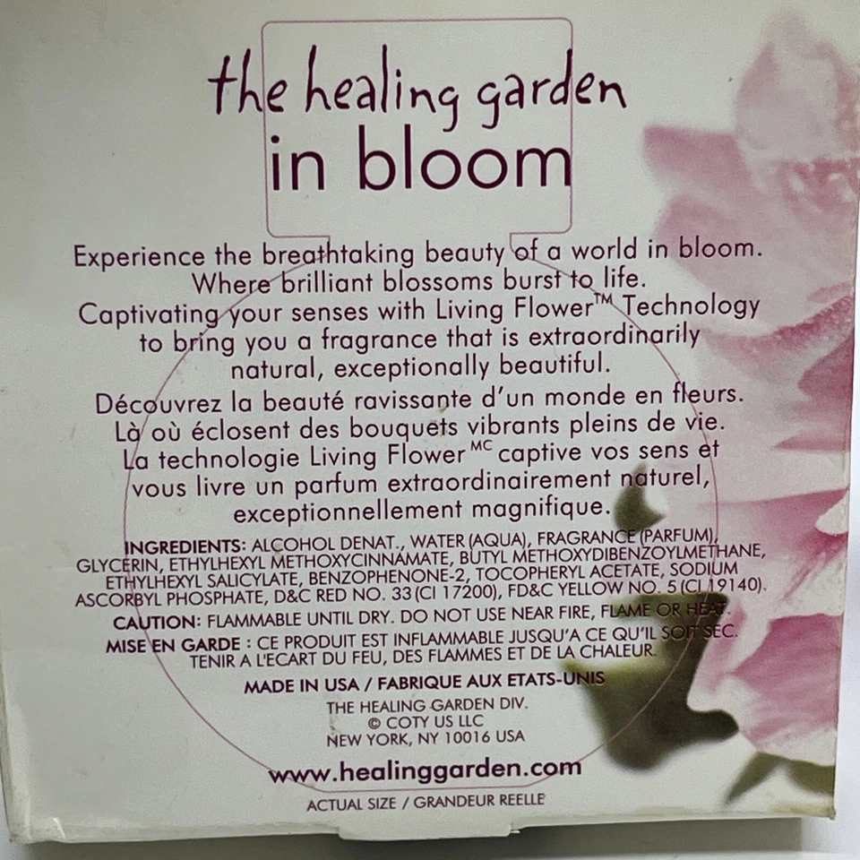 The Healing Garden In Bloom Eau De Parfum 1 OZ Spray Perfume Foto 3 de 4