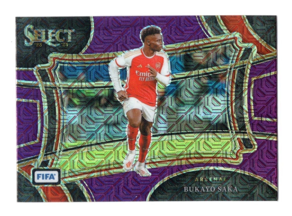 2023-24 Panini Select FIFA - Field Level Purple Mojo Prizm #201 Bukayo Saka