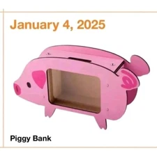 NEW Home Depot Piggy Bank Kids DIY Workshop Wooden Kit w Pin Jan 2025