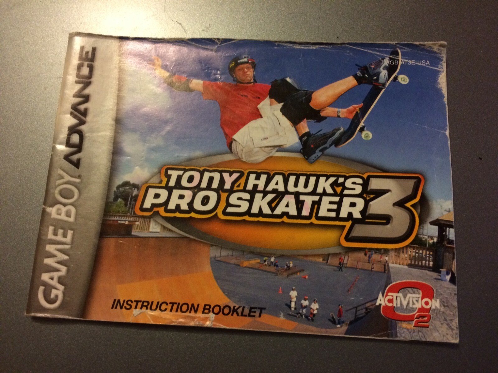 Tony Hawk's Pro Skater 3 Manual Nintendo Gameboy Advance GBA Game Boy