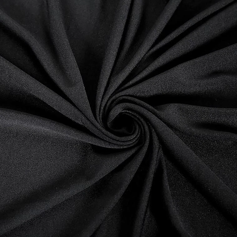 Black 8 ft RECTANGLE SPANDEX STRETCH TABLE COVER Fitted Tablecloth Wedding Party - Image 3 of 3