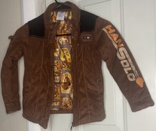 Disney Store Star Wars Han Solo Costume Boys Kids Bomber Jacket Coat Sizes 5/6