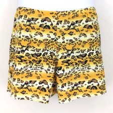 Vintage Animal Print Nylon Spandex Men's Swim Shorts Trunks Stretchy Lined M