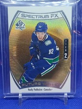 2021-22 UD SP Authentic FX Future Watch Tier 2 Vasily Podkolzin /50 Vancouver 