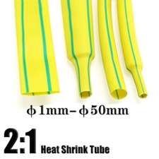 1mm-50mm Yellow Green Heat Shrink Tube 2:1 Polyolefin Heatshrink Tubing Sleeving
