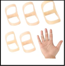 Oval Finger Splints, 5PCS Trigger Splint for Size 6,7,8,9,10