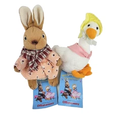 Mother Goose & Mrs Cottontail Stuffins Plush Lot Fairy Tale Friends 1998 - NWT