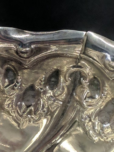 Viktorianische antike Sterlingsilber Fußschüssel von Henry Atkins 1894 395g - Bild 8 von 21