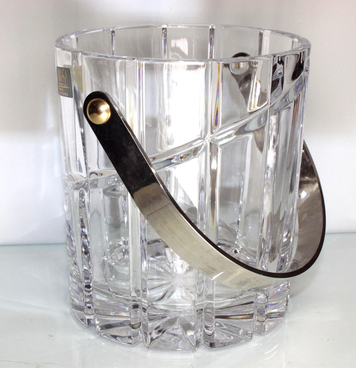 Mikasa Crystal UPTOWN Ice Bucket 6 1 8 inch Tall