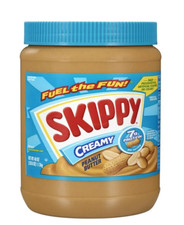 SKIPPY Peanut Butter, Creamy, 7 g protein per serving, Shelf-Stable, 40 oz Plast