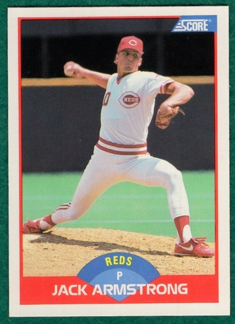 Jack Armstrong - 1989 Score #462 - Cincinnati Reds Baseball Card