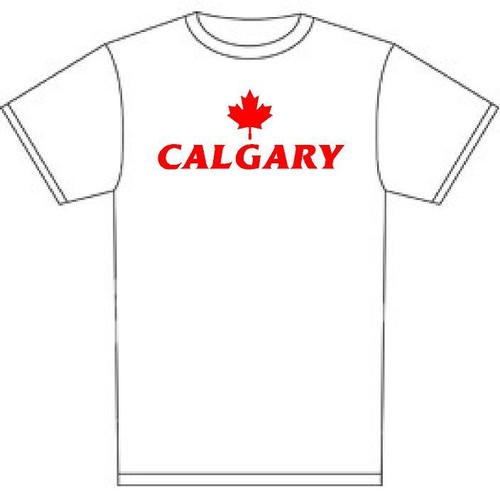 t-shirt Calgary Canada Eh foglia d'acero canuck hockey colori personalizzati - Foto 2 di 11