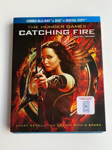 The Hunger Games: Catching Fire (Blu-Ray/DVD, 2013) New Sealed Movies Slipcover  - Picture 1 of 2