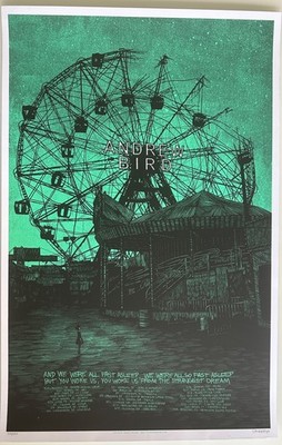 Andrew Bird world Tour 2009 Poster S&N Daniel Danger One of my Faves!
