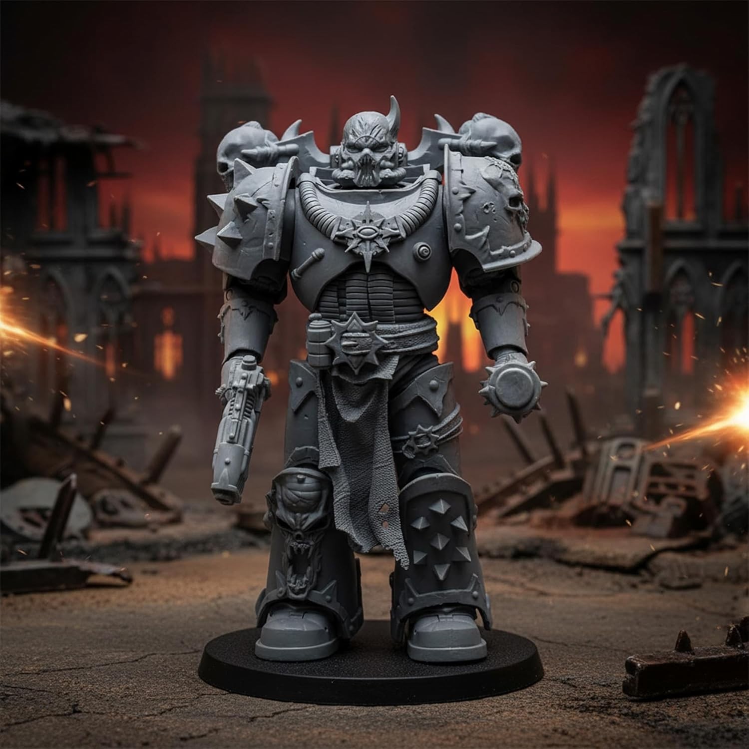 Ultra Articulated 7-Inch Chaos Space Marine from Warhammer 40k