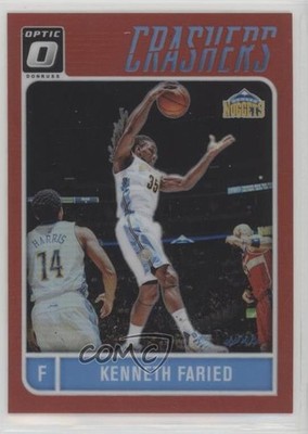 2016-17 Panini Donruss Optic Crashers Red Prizm 53/99 Kenneth Faried #14 1k5