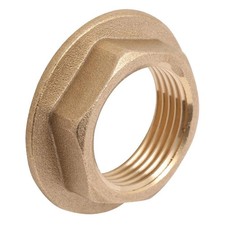 1 inch BSP Flanged Brass Back nut  Pack of 5    1" backnut