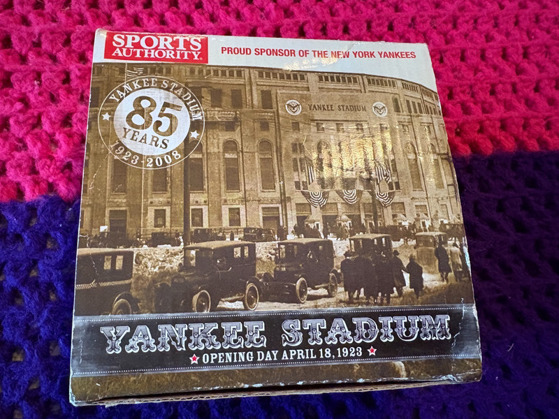 SPORTS AUTHORITY OPENING DAY APRIL 18TH 1923 YANKEE STADIUM MODEL