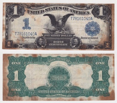 1 Dollar Banknote USA  ''Black Eagle'' Serie 1899 (163936)