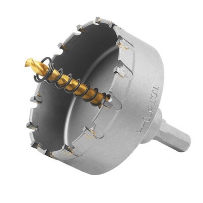 2-3/4 Inch Carbide Hole Saw with Titanium Plated Center Drill Bit, Heavy Duty...
