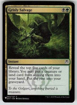 Grisly Salvage Common The List Reprints 064/127 MTG Near Mint 2020