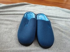 Omine Comfort Style House Slippers Size 7-8 Memory Foam Men's Charcoal Black