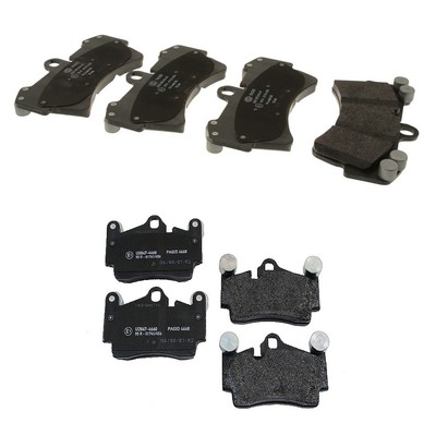 Hella Front Rear Low-Met Disc Brake Pads Kit For Cayenne Q7 Touareg Base Premium