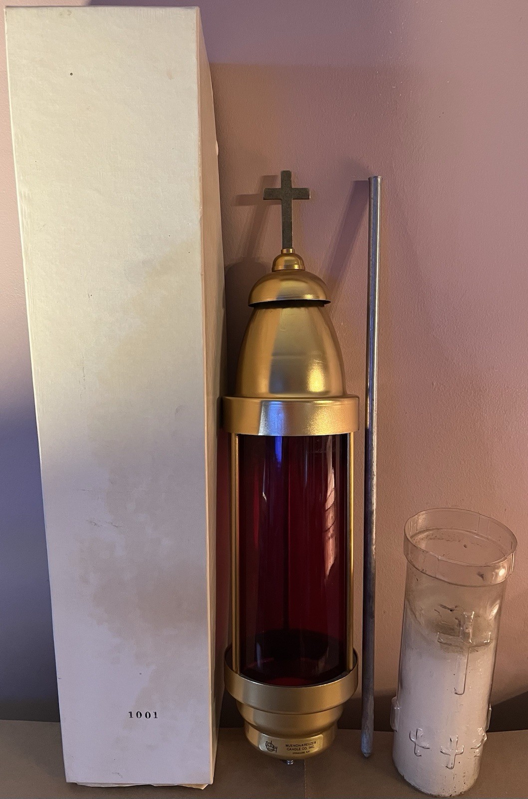 Vintage Emkay Muench-Kreuzer Candle Co. Remembrance Lite Cem