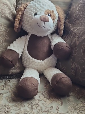 HUGFUN INTERNATIONAL  Tan  TRICOLOR Teddy Bear Plush 20'' Toy  Floppy  HONG KONG 