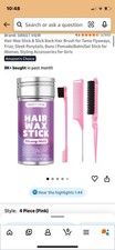 Hair Wax Stick Slick Back Hair Brush