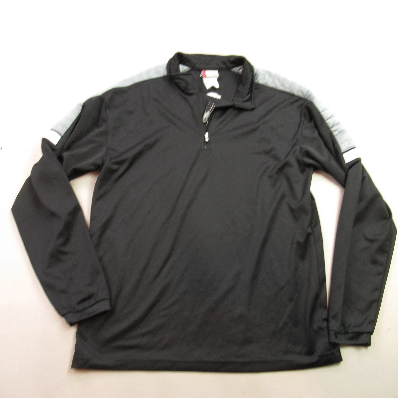 Spyder Shirt Mens Large 1/4 Zip Long Sleeve Outdoor Lightweight Black Casual