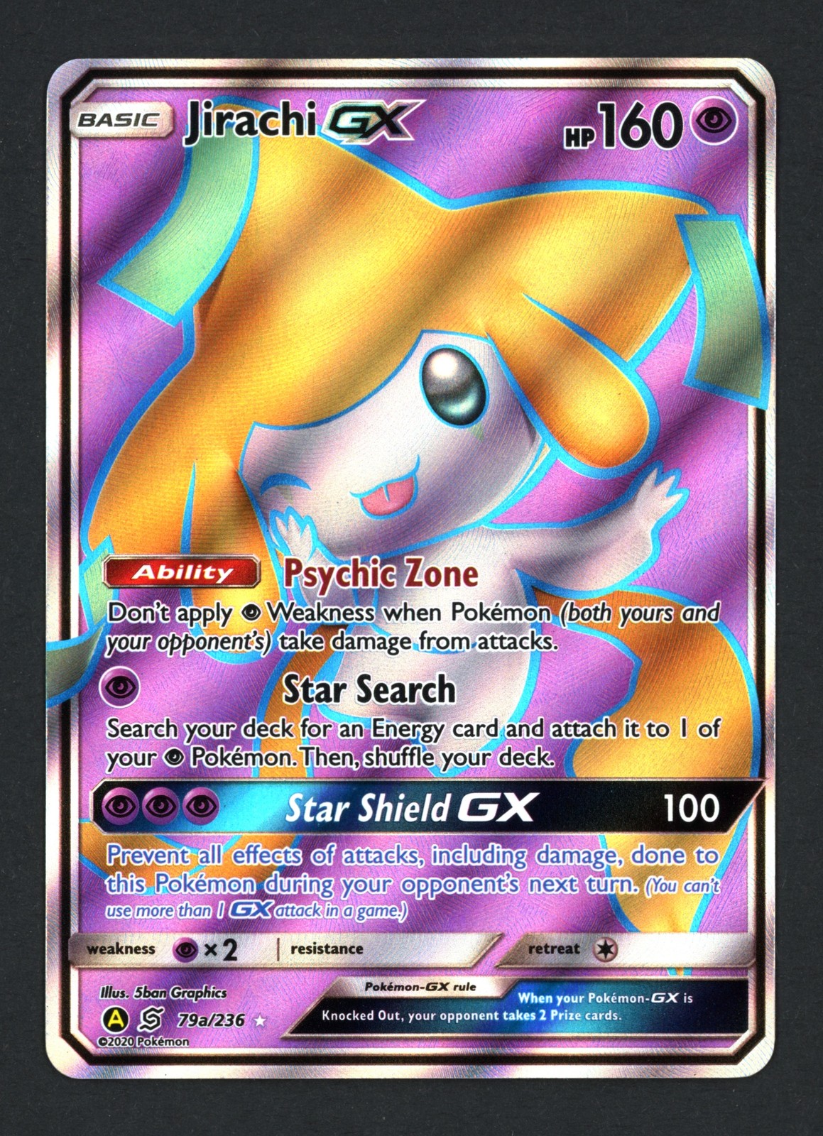 Jirachi GX 079a/236 Alternate Art Promos Holofoil Promo Pokemon TCG