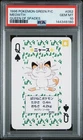 PSA 10 Meowth #052 Pokemon Green Poker Playing Card Vintage 1996 Queen of Spades