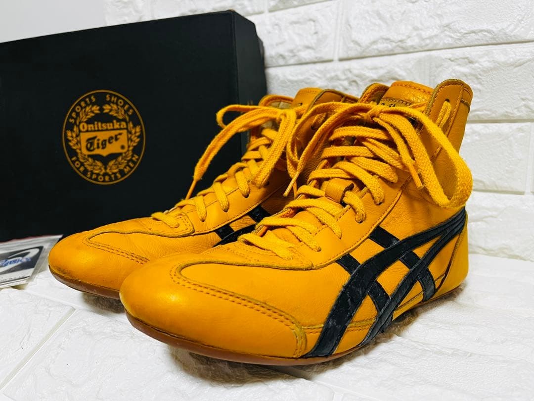 オニツカタイガー WRESTLING 81 LE (キル・ビルモデル) 26.5 Asics Onitsuka Tiger Wrestling 81 LE Kill Bill Shoes Yellow Black