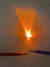 10 St&uuml;ck Flacker LED 3mm orange Flackerlicht Lagerfeuer Feuer Kerzen ORANGE