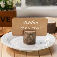 Table Number Holders, Rustic Party Decor,Wooden Sign holder, Wedding Decor Stand
