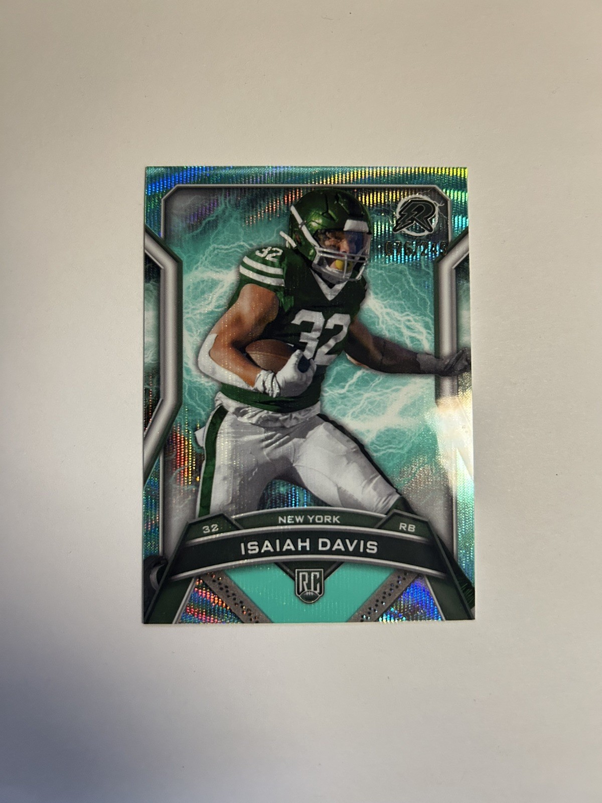 Isaiah Davis Topps Resurgence #169 Aqua Surge