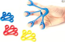 Finger Grip Stretcher / Hand Resistance Bands Set for Exercise  Therapy 3ct 