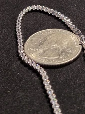 Beautiful Brand New 7.5" Signed 925 FAS Italy CZ Tennis Bracelet Sparkles!