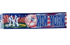 Vintage Wincraft New York Yankees Bumper Sticker MLB Baseball Decal