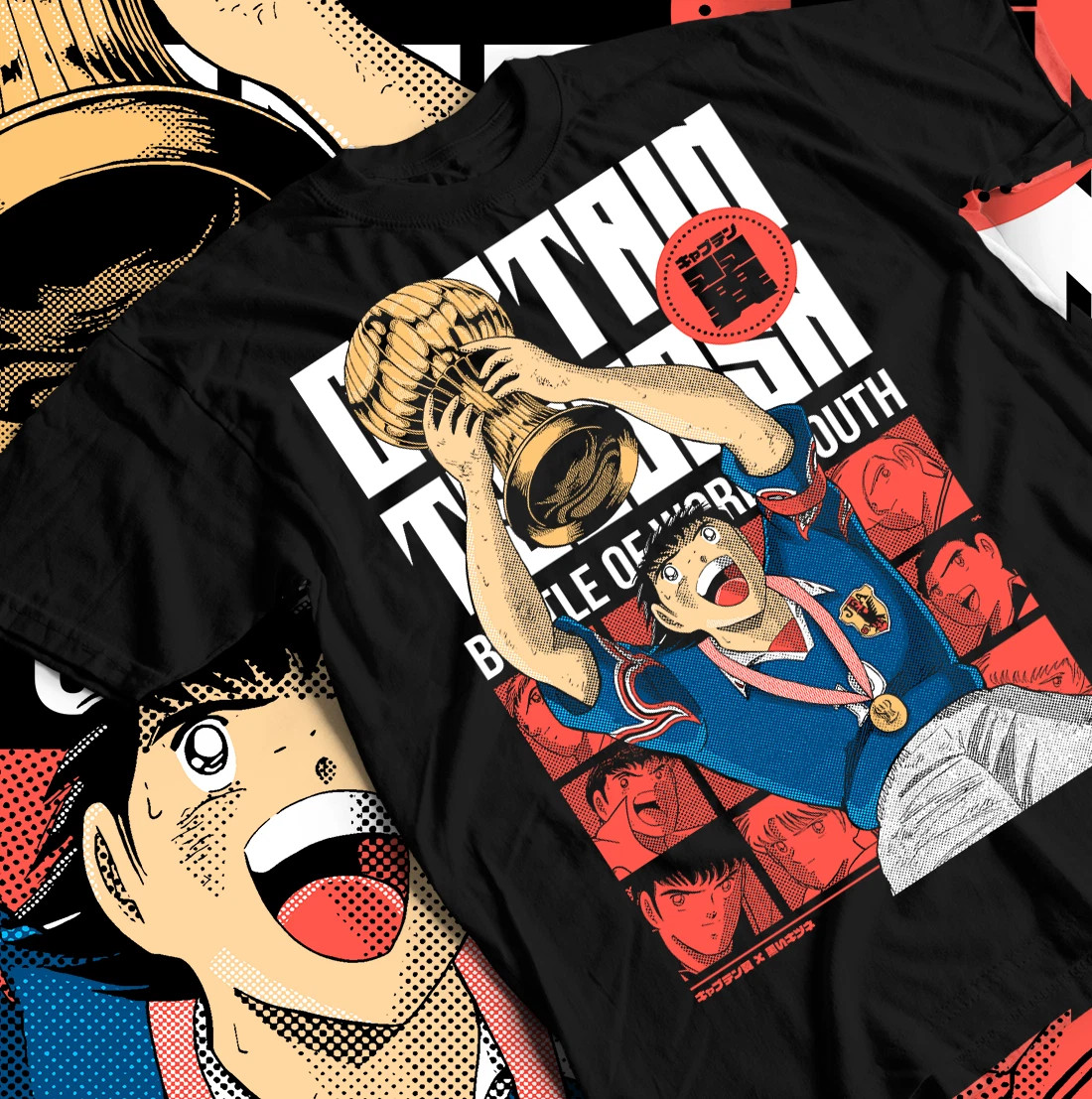 CAPTAIN TSUBASA WORLD YOUTH Soccer Manga T-Shirt, Japanese