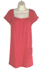 OLD NAVY dress sz M 100% Cotton Knit Tunic top Mini Loose Fit Square Neckline